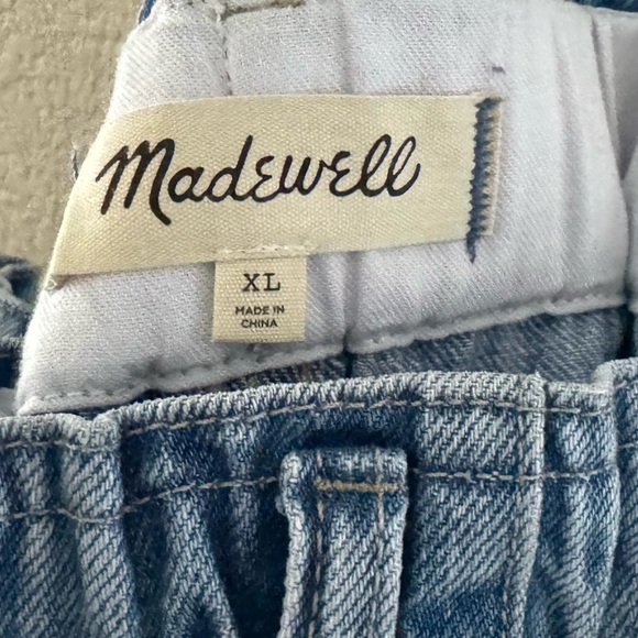 Madewell Pull On Balloon Barrel Jeans Womens XL Light Denim Wash Casual Comfy - Picture 13 of 13